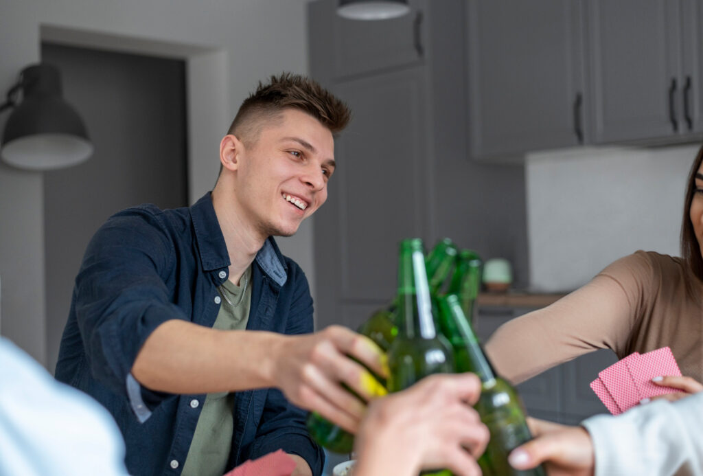 Friends drinking