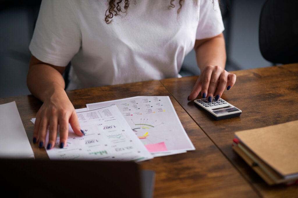 Woman working