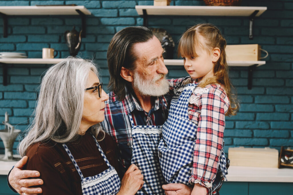 Couple and their granddaughter