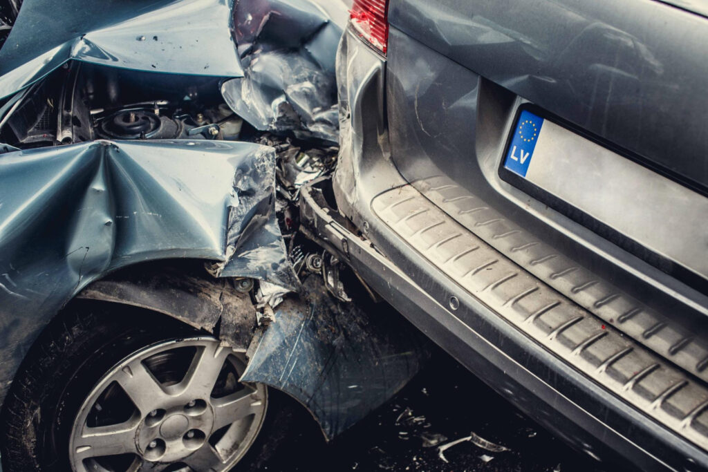 Accident involving two cars